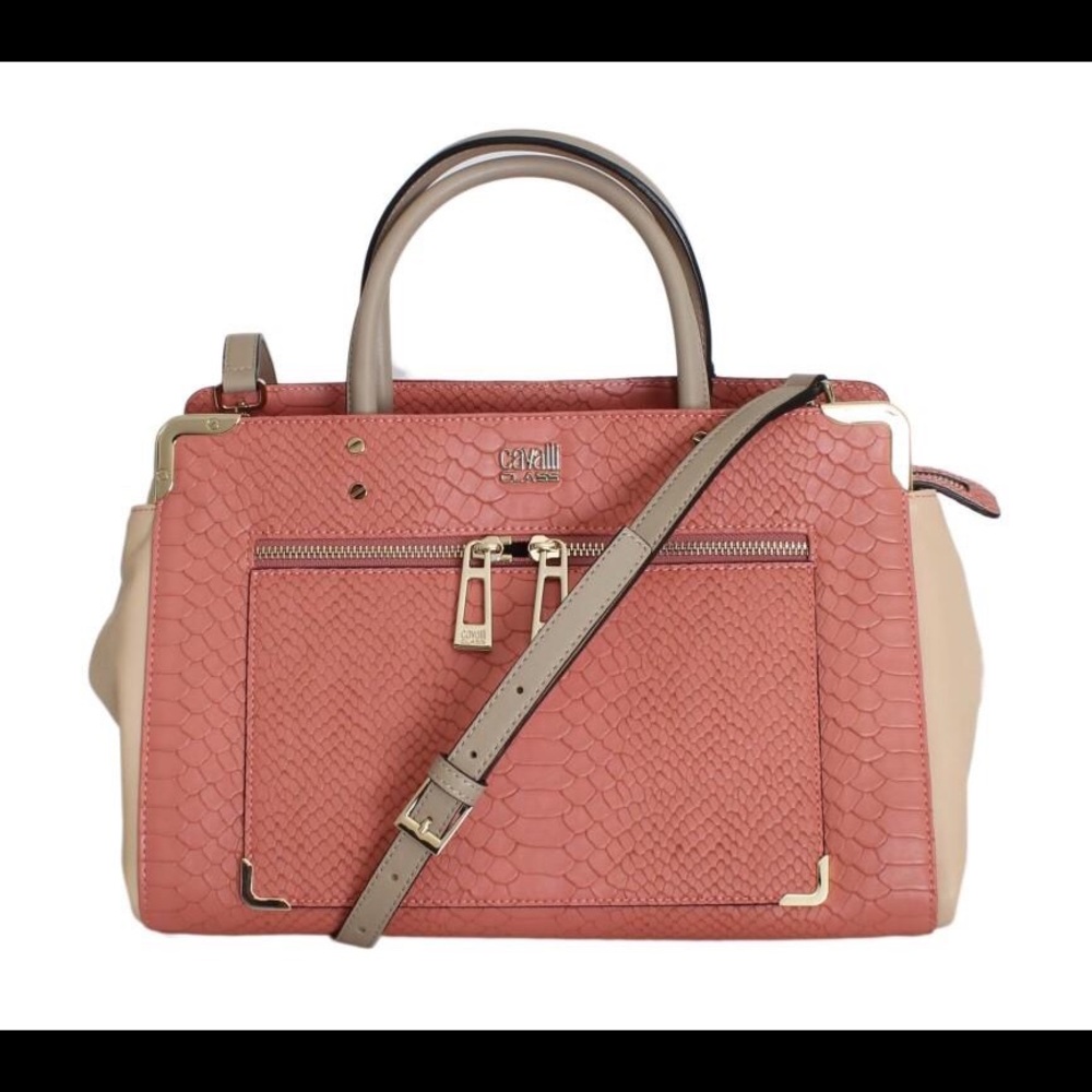 Class Roberto Cavalli Pink Satchel Handbag